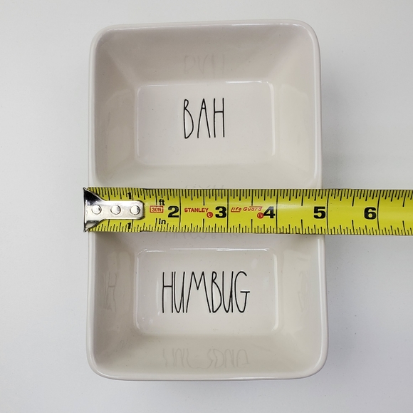 Rae Dunn Divided Serving/Condiment Tray Christmas Bah Humbug - Picture 4 of 4